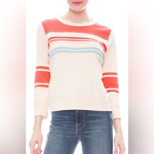 Mother jeans the half and half koozie pullover rainbows size S Small